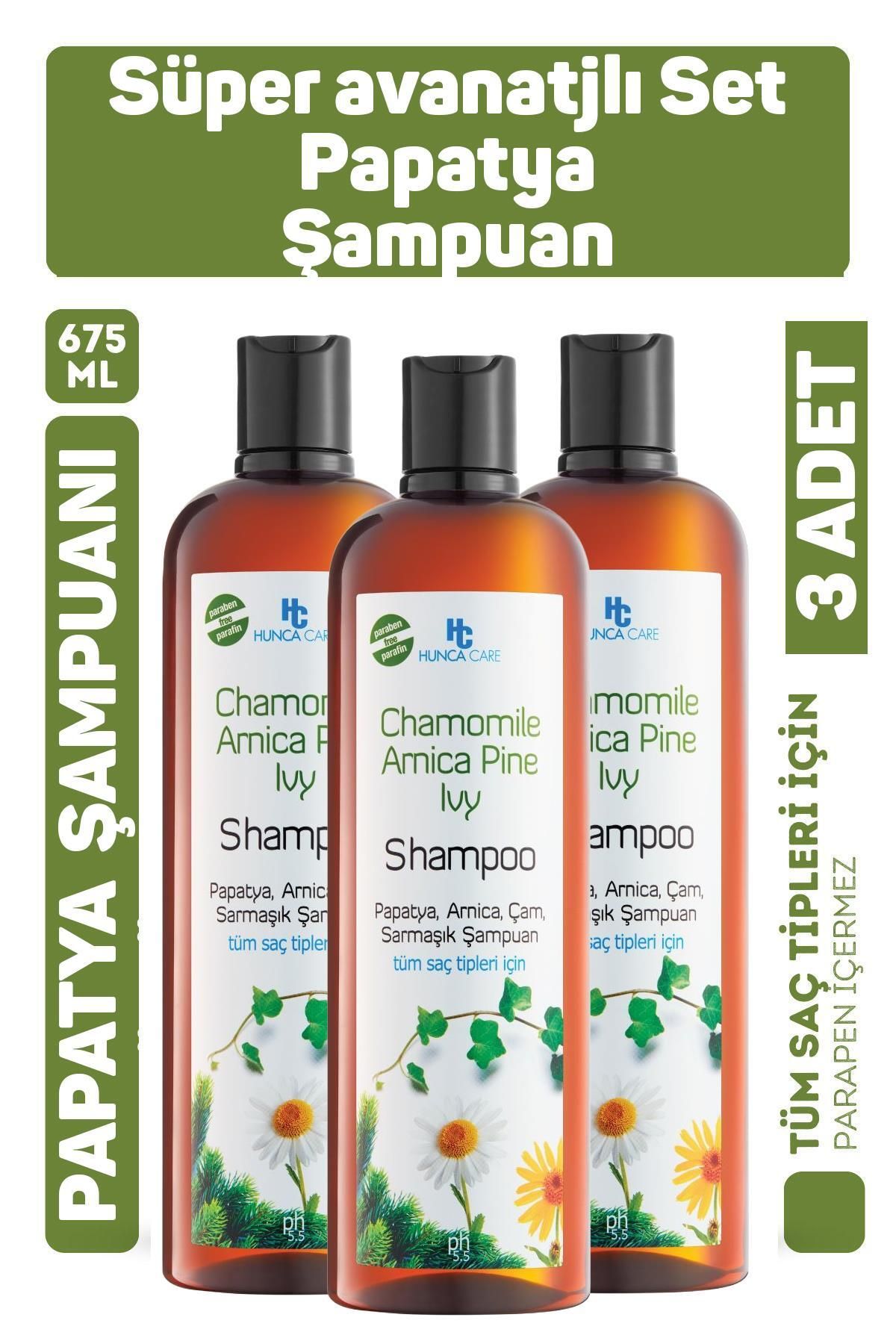 Seddar Collection Hunca Care Papatya Şampuan 675 ml 3 Adet
