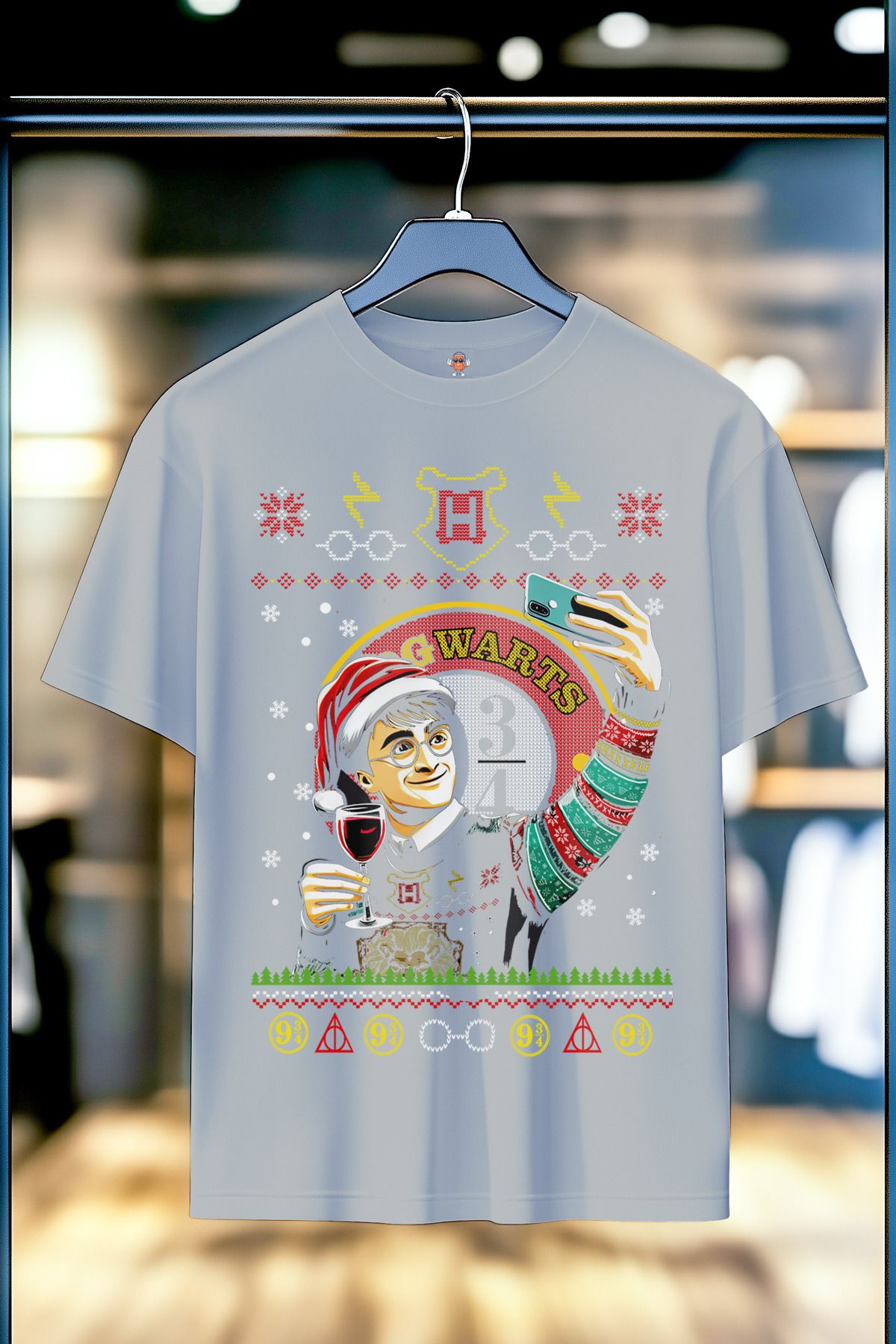 BookOrBook Harry Potter Hogwarts %100 Pamuk Premium Kalite T-Shirt