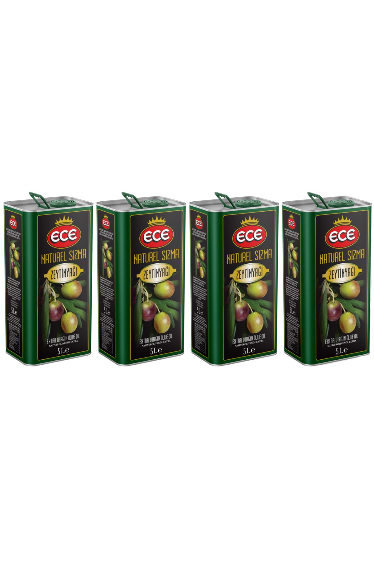 Ece 5 LT TNK NATUREL SIZMA ZEYTİNYAĞI 4 ADET