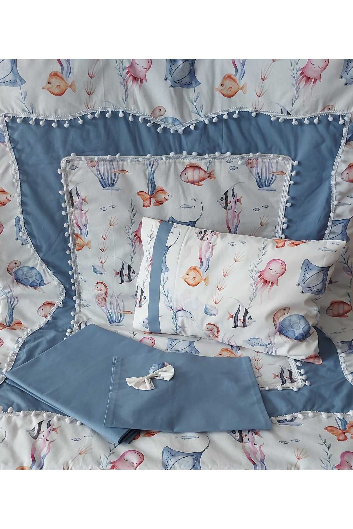 Baby SÜPRİZ BATTANİYE 108X88 SÜPRİZ YASTIK 45X30 SÜPRİZ ÇARŞAF 150X120