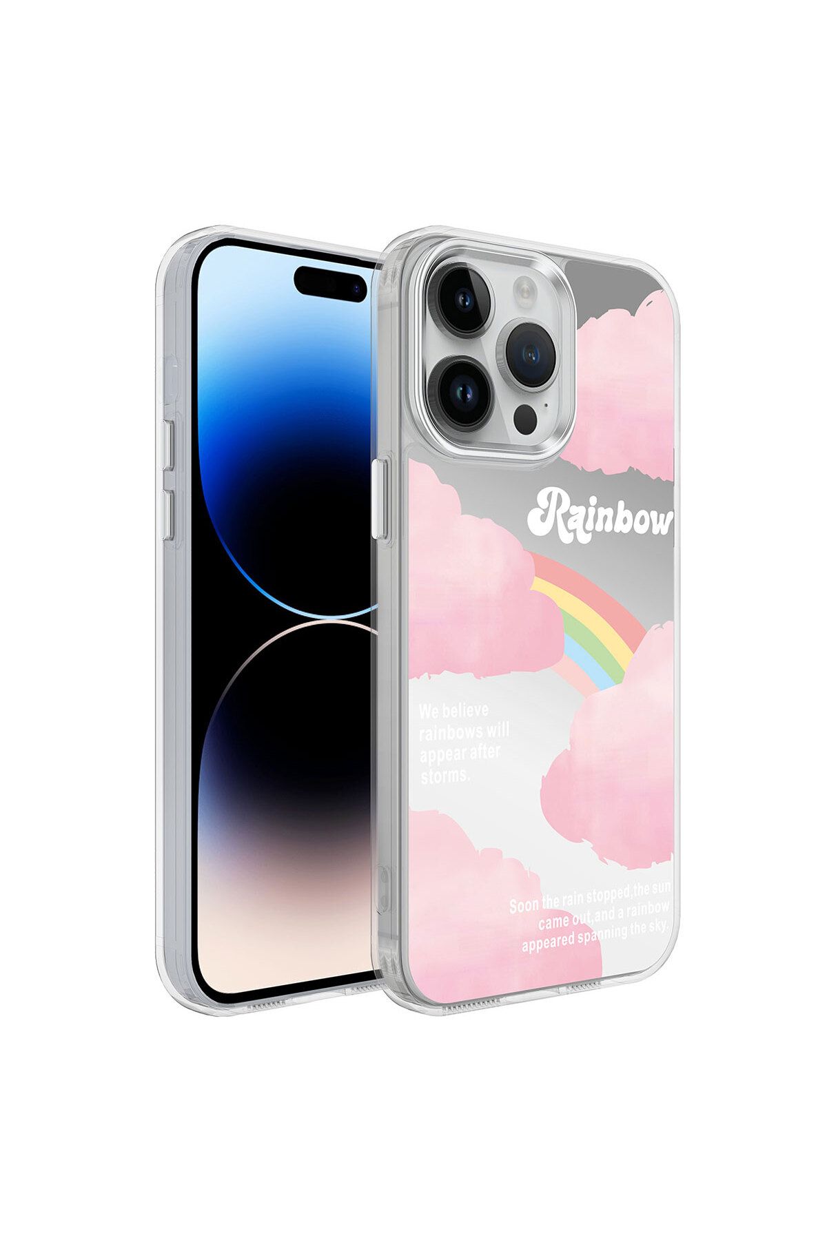 halkhouse Apple iPhone 14 Pro Max Kılıf Airbagli Parlak Tasarımlı Renkli Silikon Mimbo Kapak