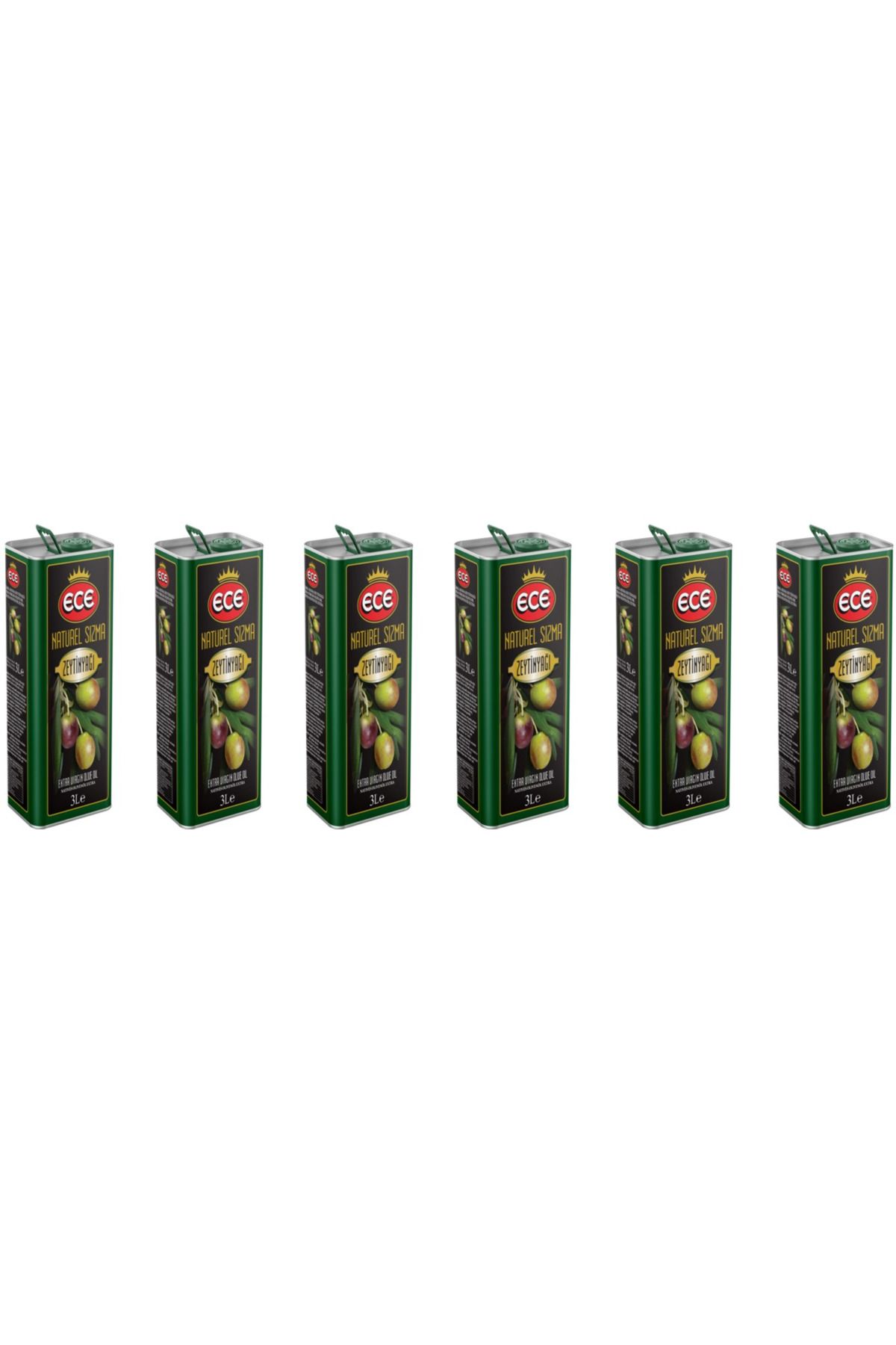 Ece 3 LT TNK NATUREL SIZMA ZEYTİNYAĞI 6 ADET