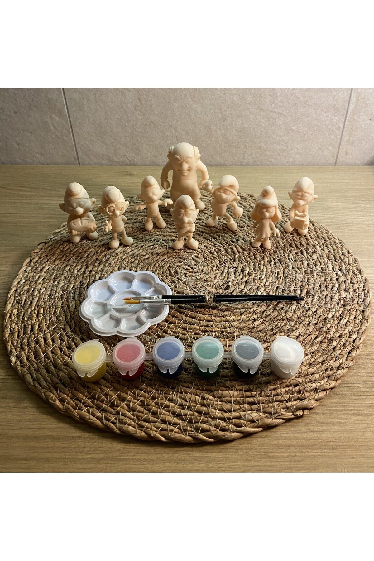3DBASKILAR Şirinler Figür Boyama Seti – 3D Baskı Şirin Baba, Şirine, Gargamel ve Diğer Karakterler