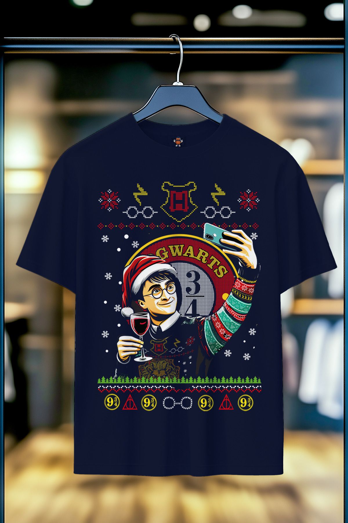 BookOrBook Harry Potter Hogwarts %100 Pamuk Premium Kalite T-Shirt
