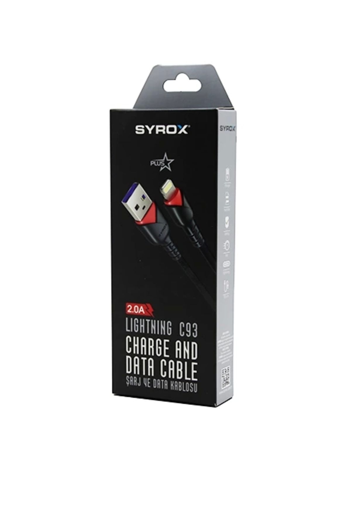 İnnMerry İPHONE USB ÖRGÜLÜ LIGHTNING 2.0A ŞARJ - DATA KABLOSU C93 (5047)