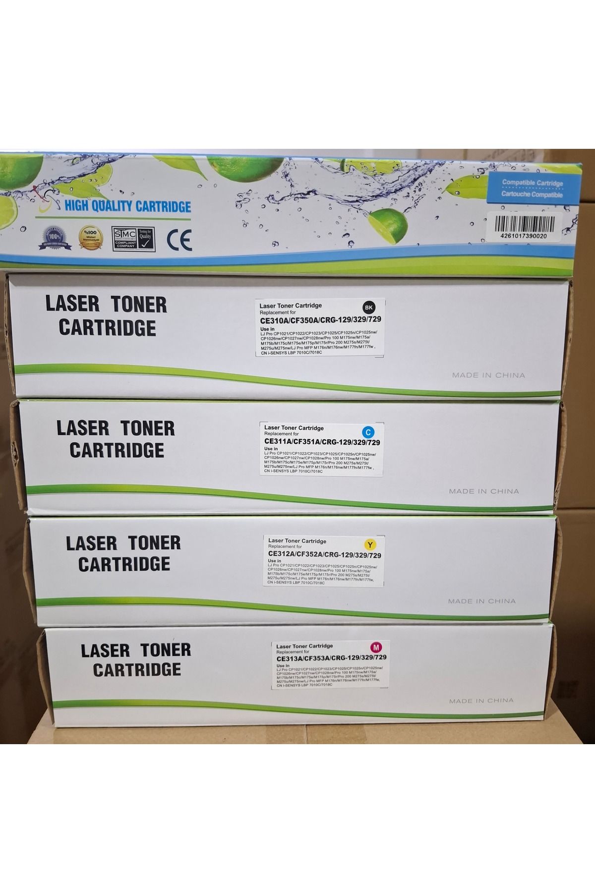 VİZYON CE310 Yüksek Kalite 1 Tkm. 4 Renk Toner Kartuşu