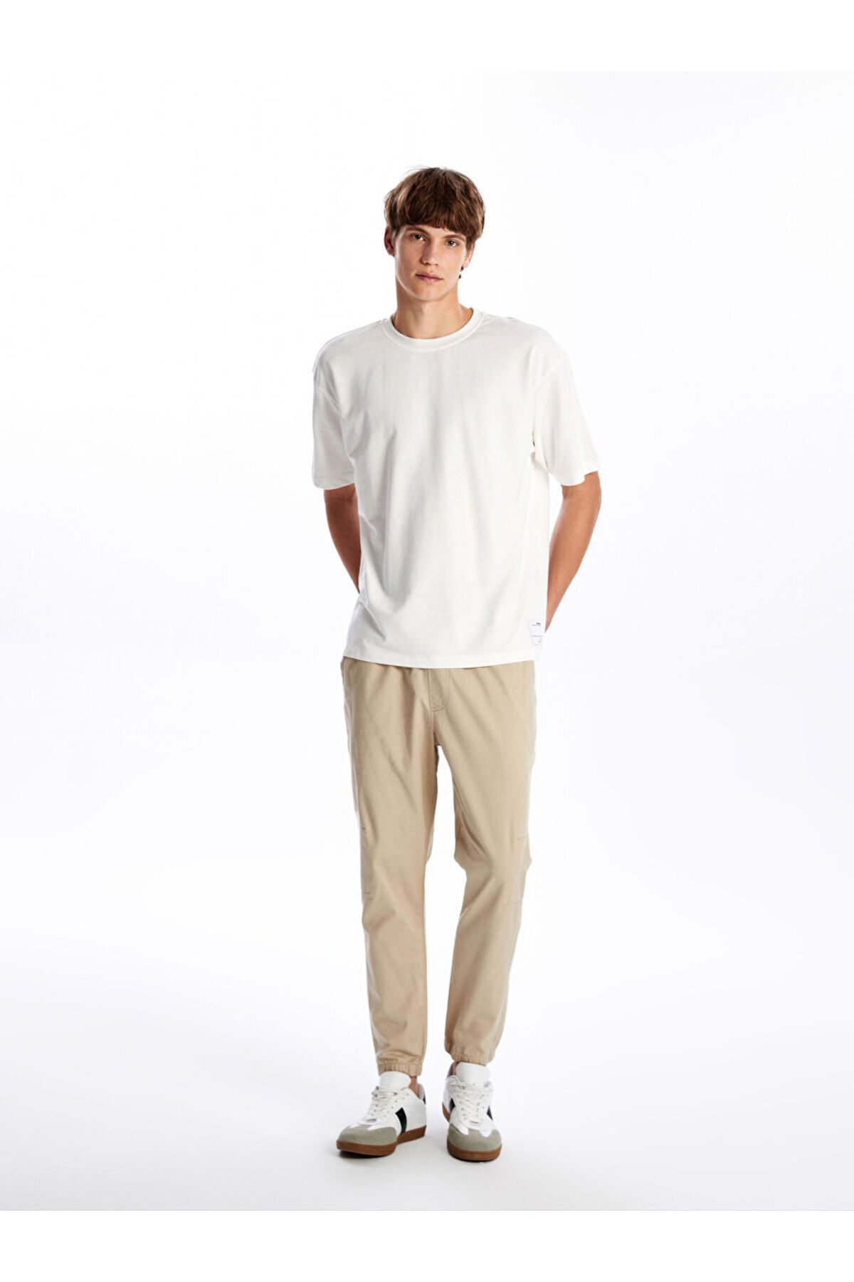 LC Waikiki XSIDE Bej Standart Kalıp Gabardin Erkek Jogger Pantolon S52850Z8NVY25
