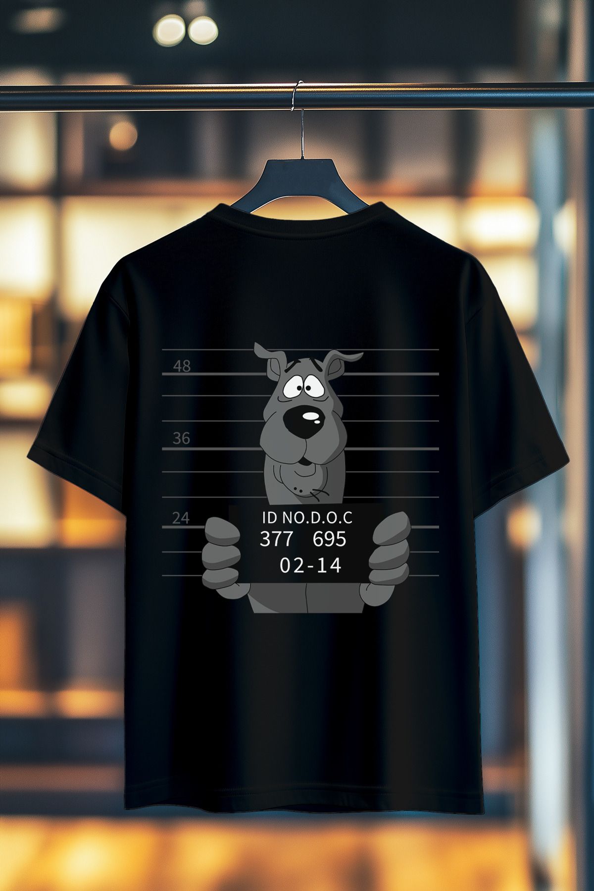 BookOrBook Scooby Prison Break %100 Pamuk Premium Kalite Sırt Baskılı T-Shirt