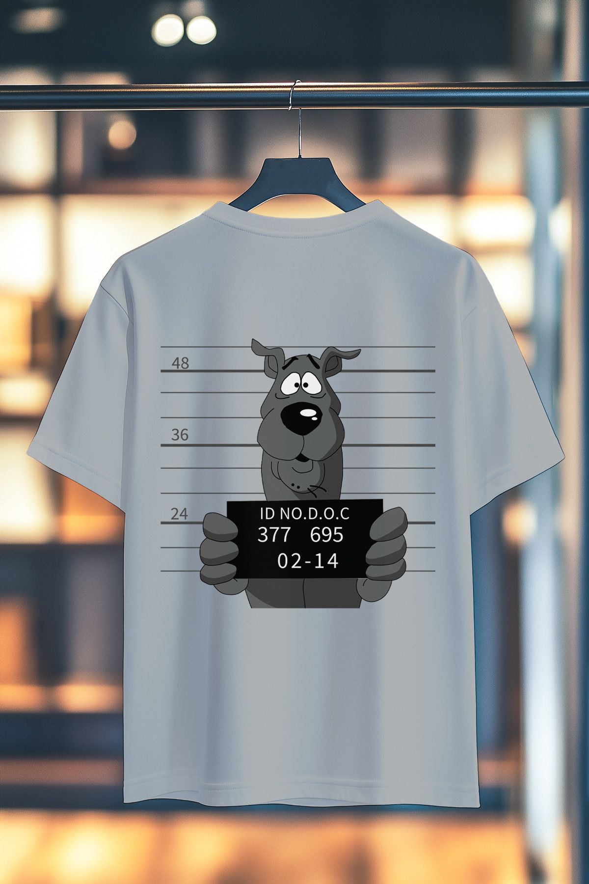 BookOrBook Scooby Prison Break %100 Pamuk Premium Kalite Sırt Baskılı T-Shirt