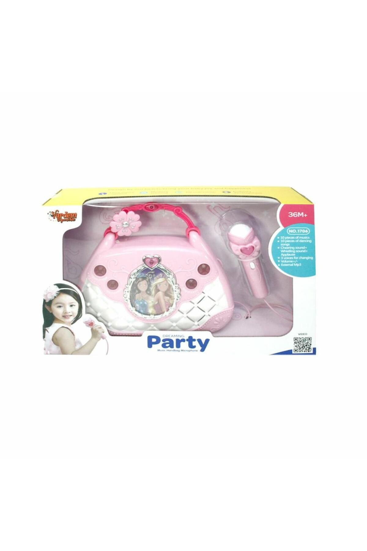MR RZN STORE BAO-1706 Mikrofonlu Mp3 Çalar Parti Müzikleri El Çantası-Vardem
