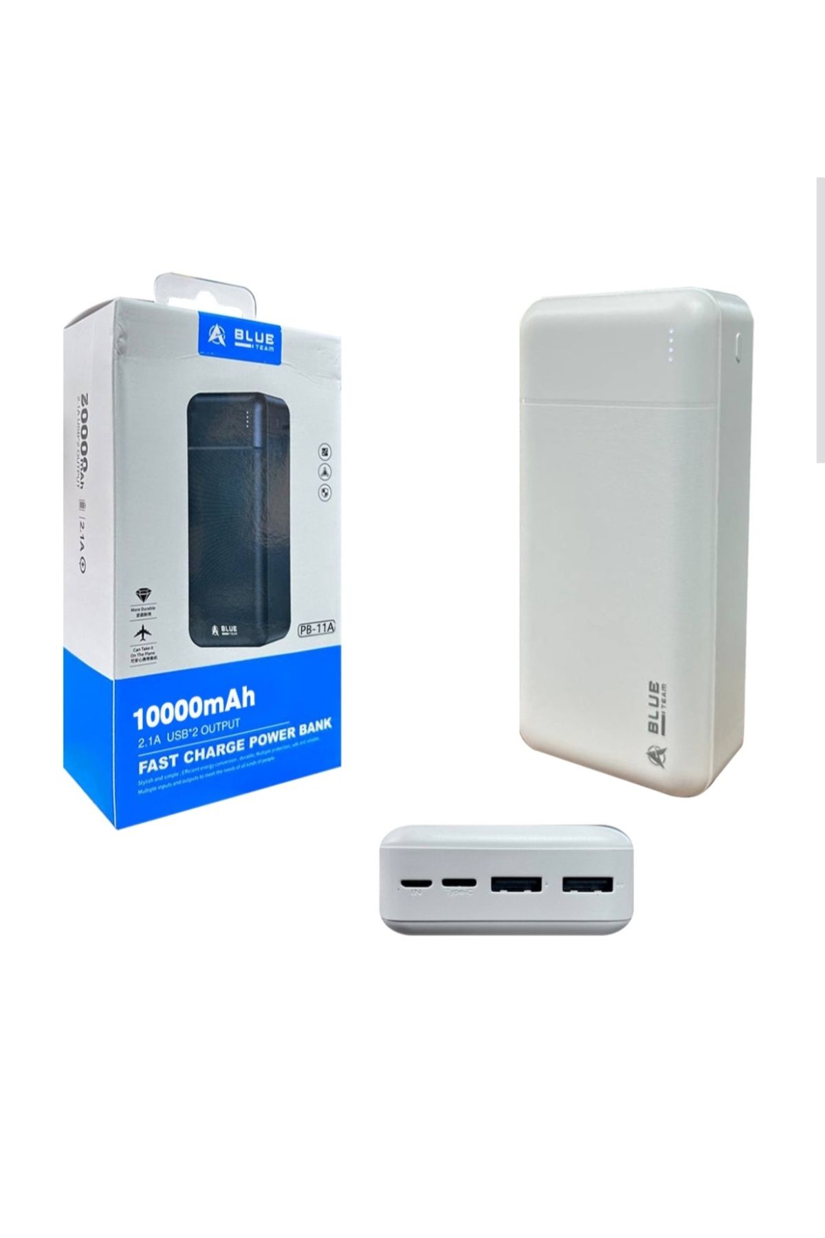 Poke 10000 mah powerbank Micro tipe-c girişli