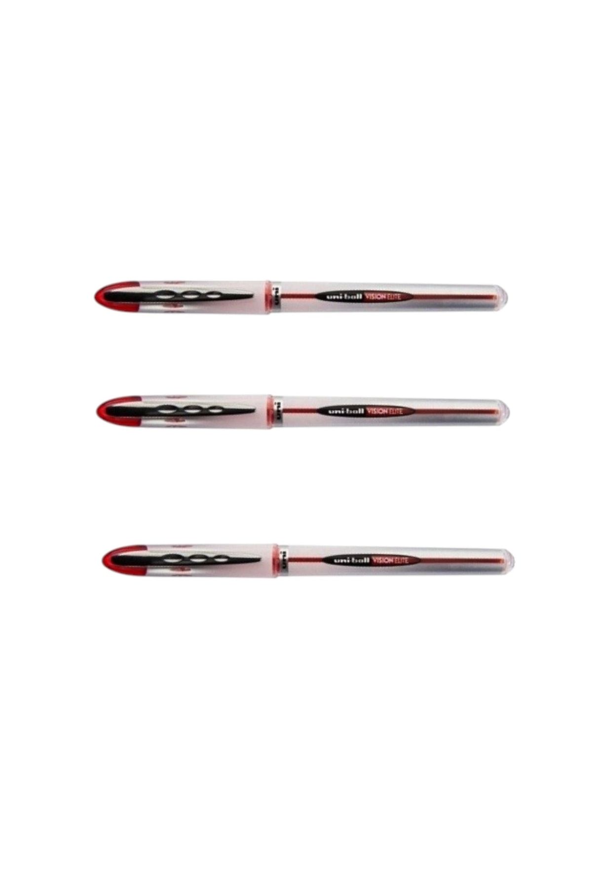 UNİ-BALL UNİBALL VISION ELITE 0.8 ROLLER KALEM KIRMIZI ( Üç Adet )