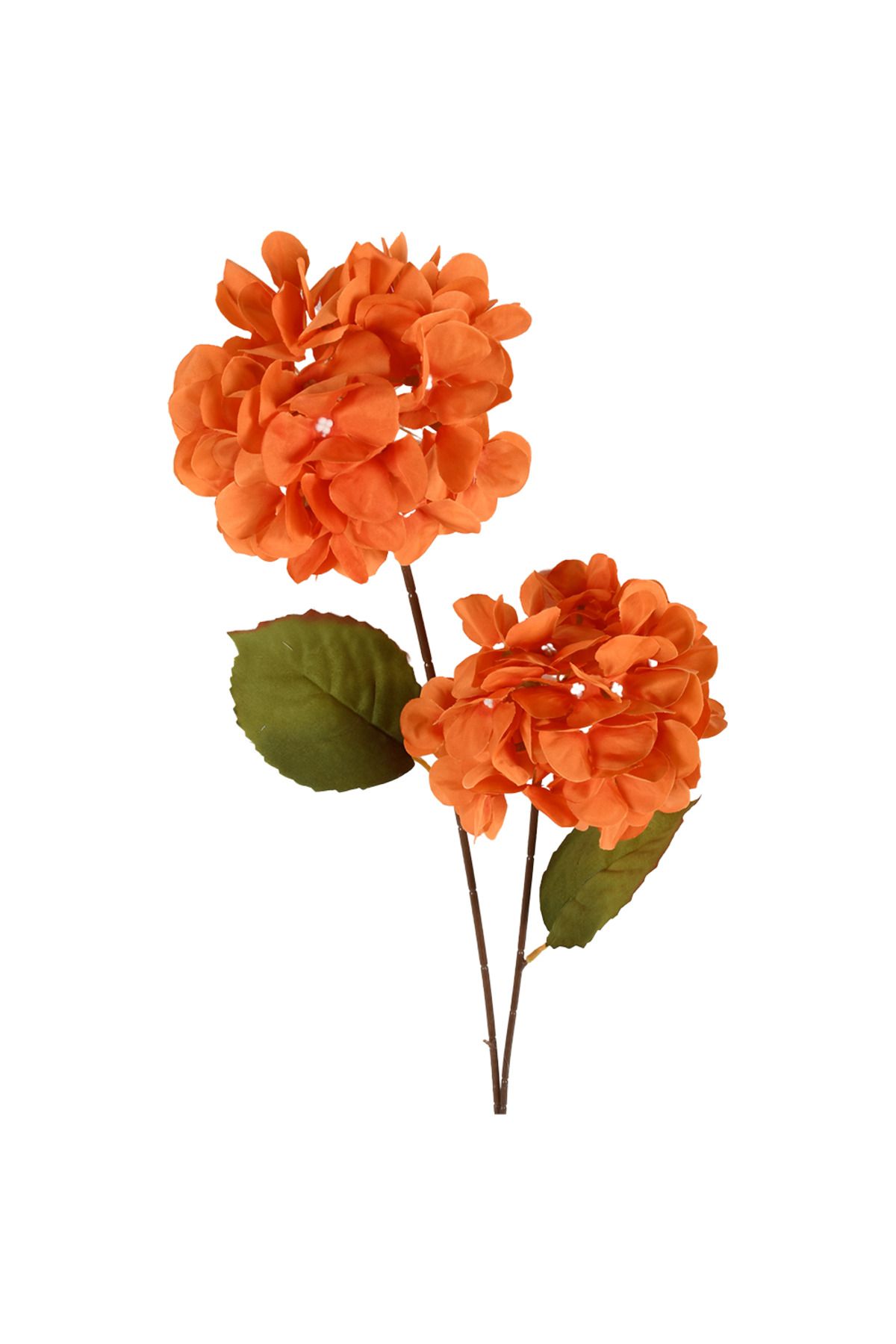 Leona Dekoratif Ürünler HYDRANGEA YAPAY CICEK TURUNCU