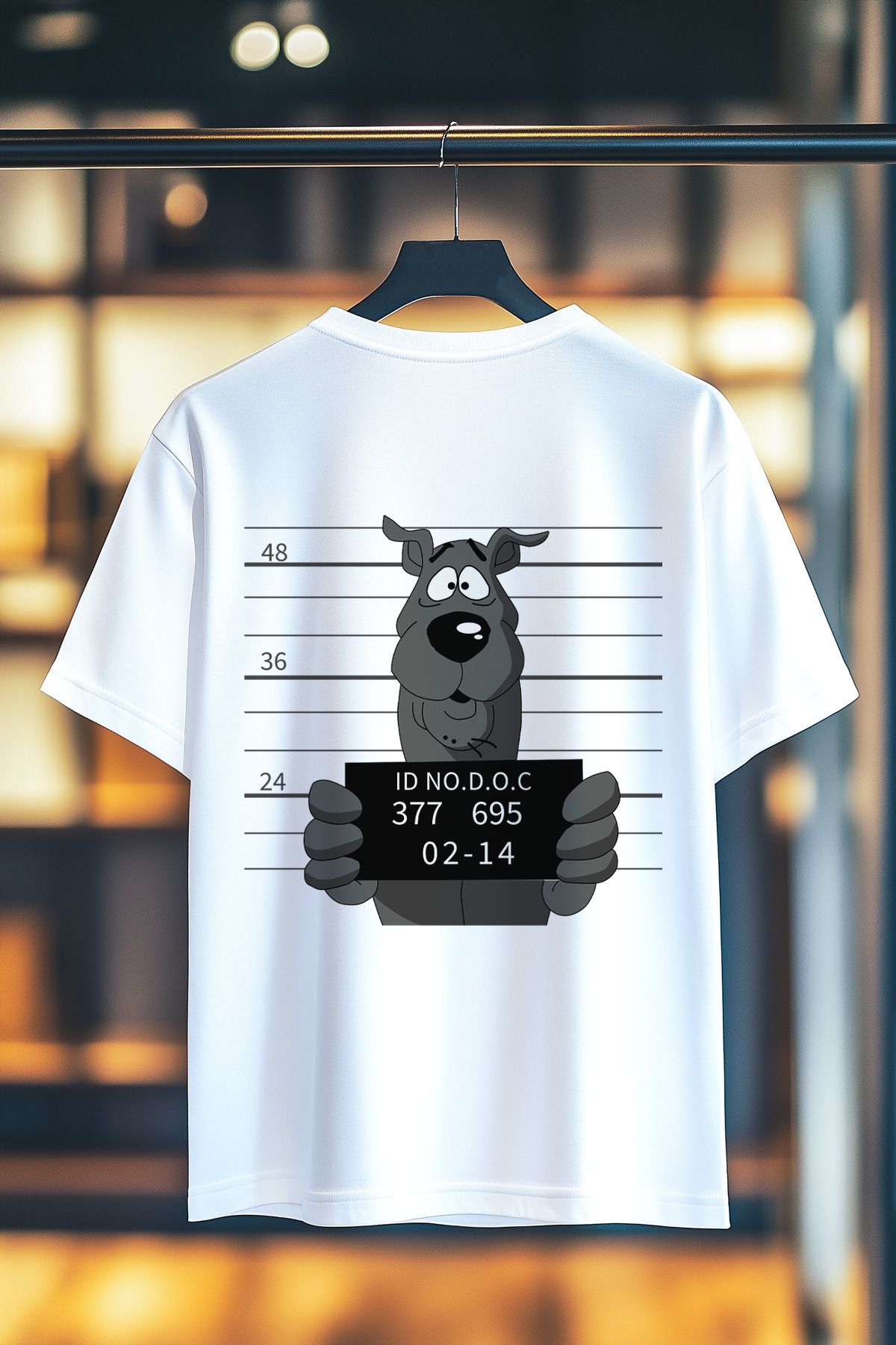 BookOrBook Scooby Prison Break %100 Pamuk Premium Kalite Sırt Baskılı T-Shirt