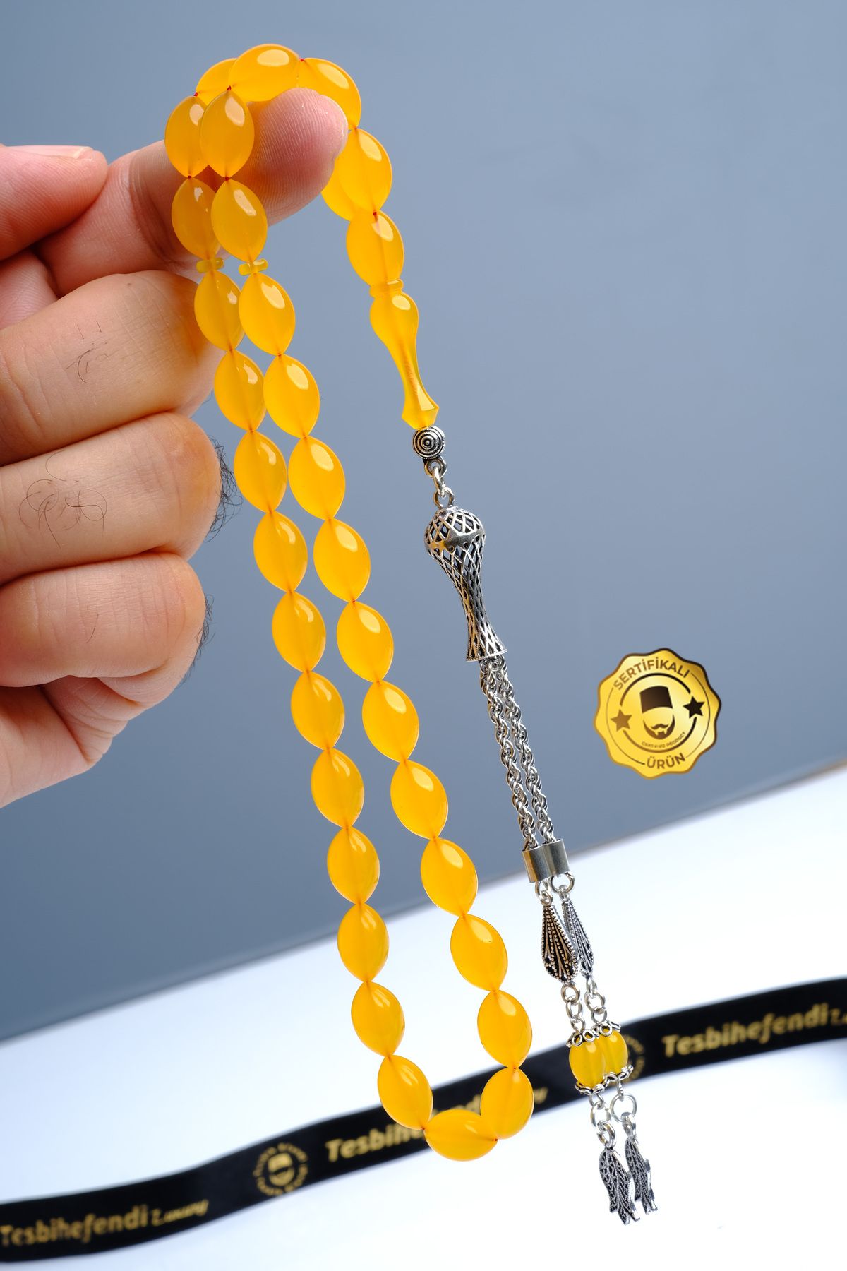 TESBİHEFENDİ Gümüş Püskül Uçak Vamı Tesbih