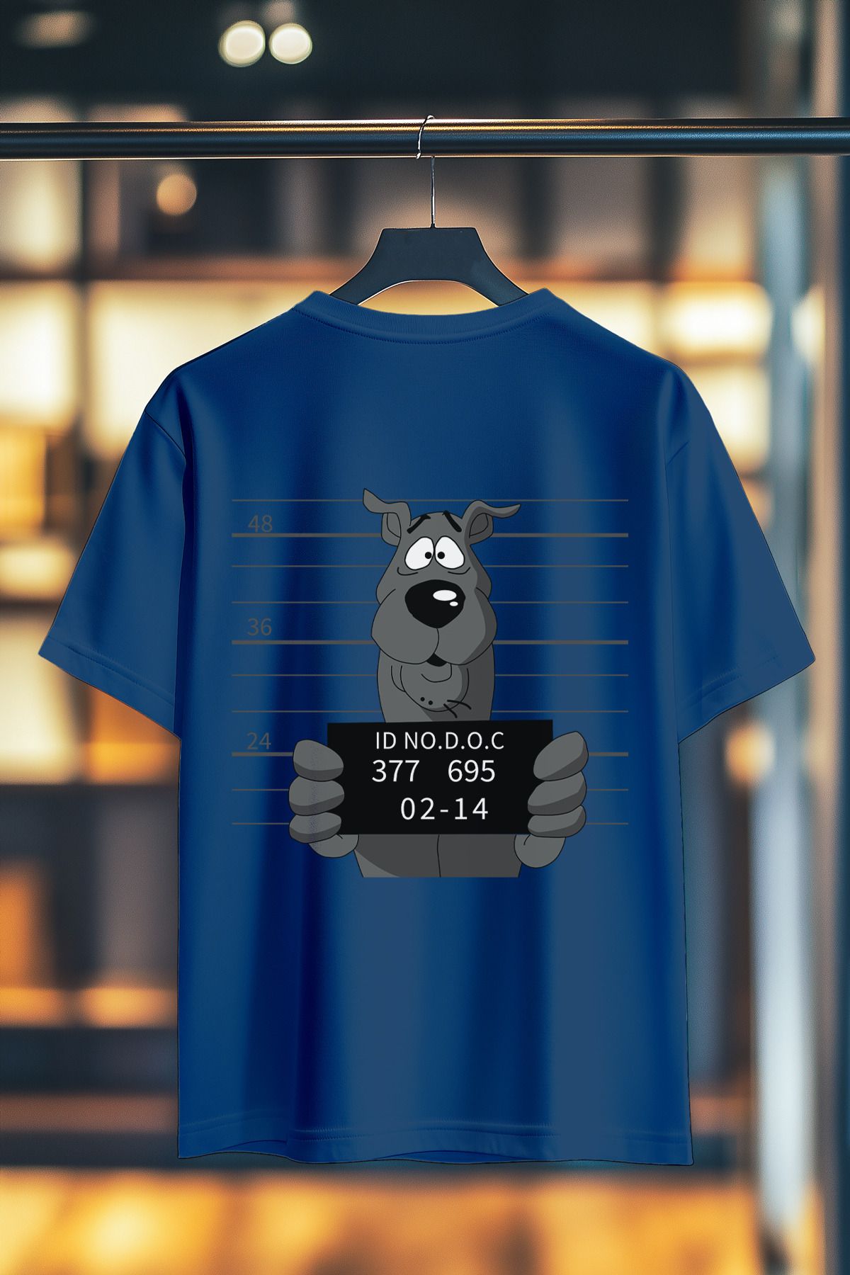 BookOrBook Scooby Prison Break %100 Pamuk Premium Kalite Sırt Baskılı T-Shirt