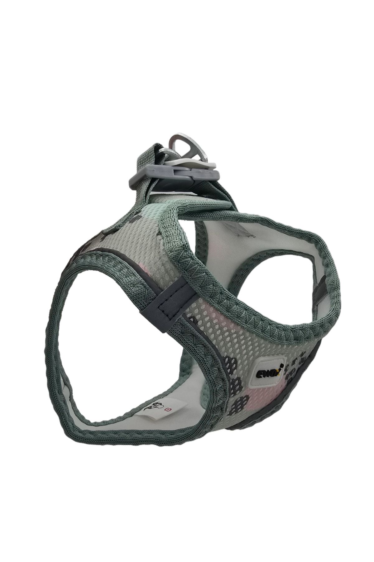 EWOX Air Mesh Puantiyeli Pati Desenli Göğüs Tasması XL