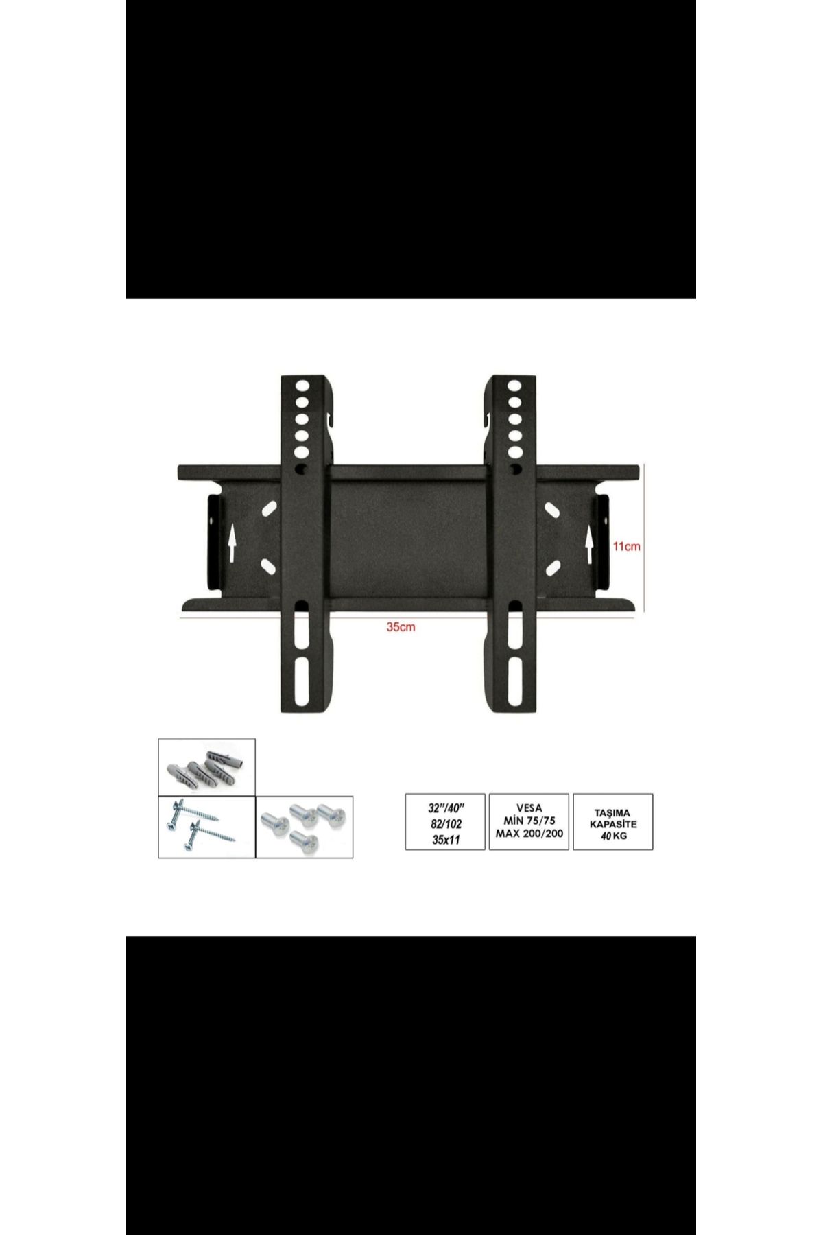 Poke 82 ekran LCD LED TV sabit askı aparatı