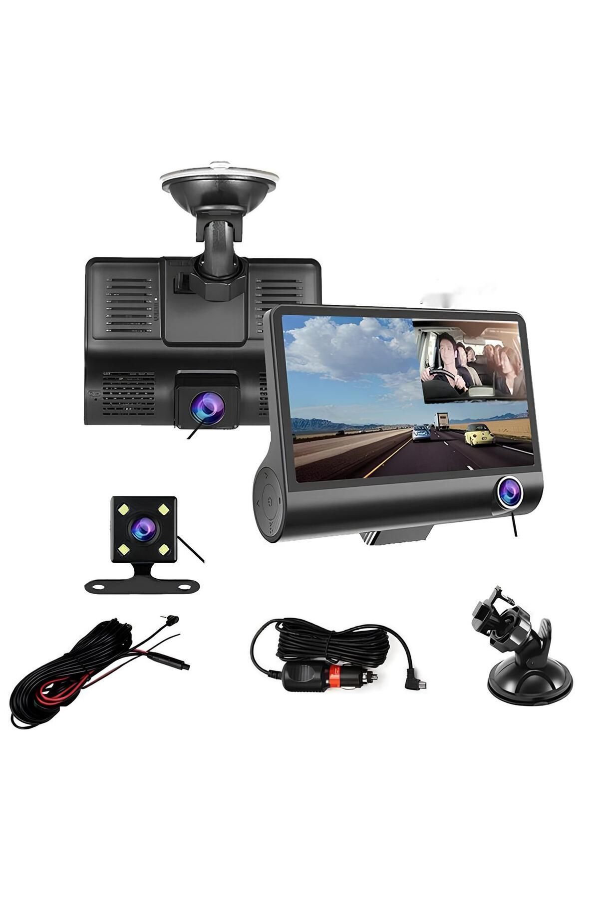 Invıcta Apprise 3 Kameralı Araç Kamera Sistemi 1080P/60hz,4inch Lcd Ekran,Geniş Açılı