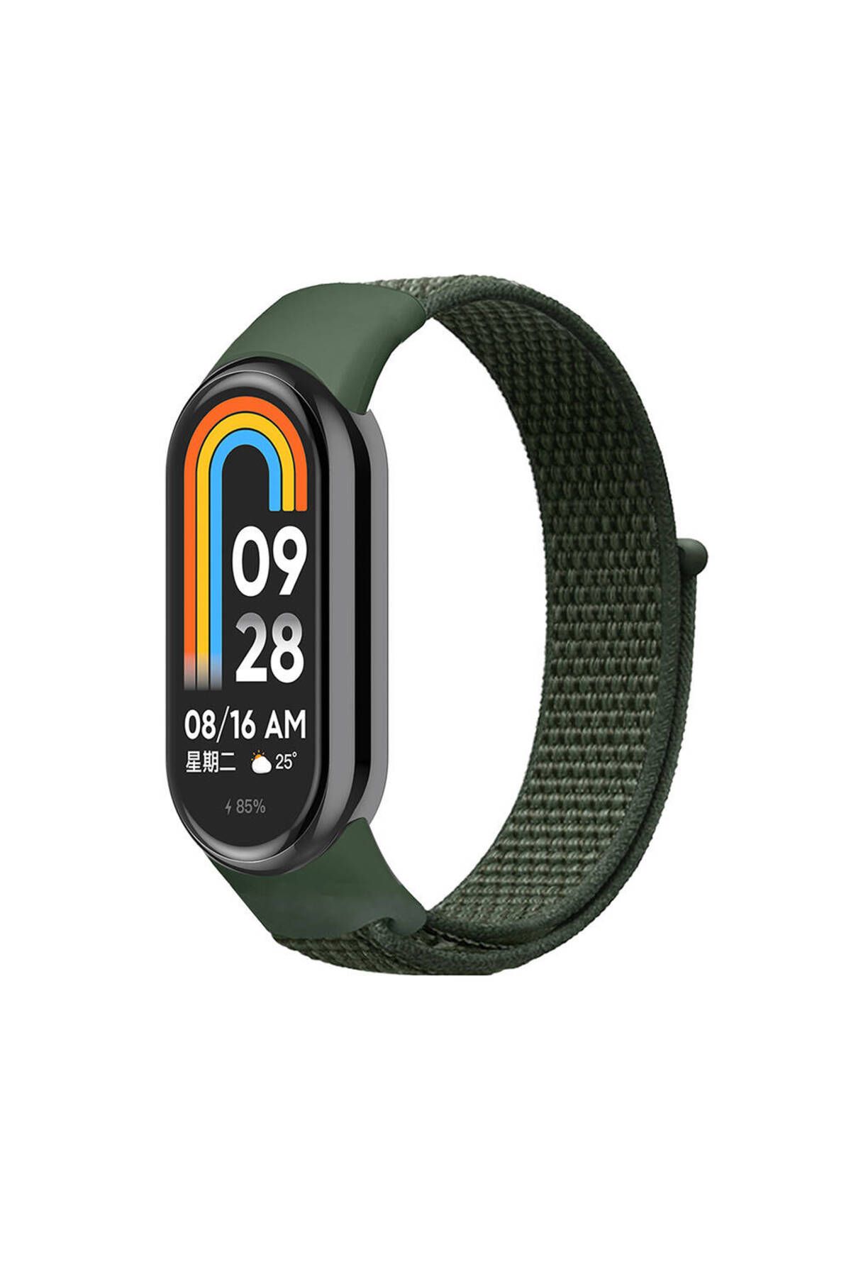 YTSGLOBAL Xiaomi Mi Band 8 YTSG KRD-03 Hasır Kordon-Yeşil
