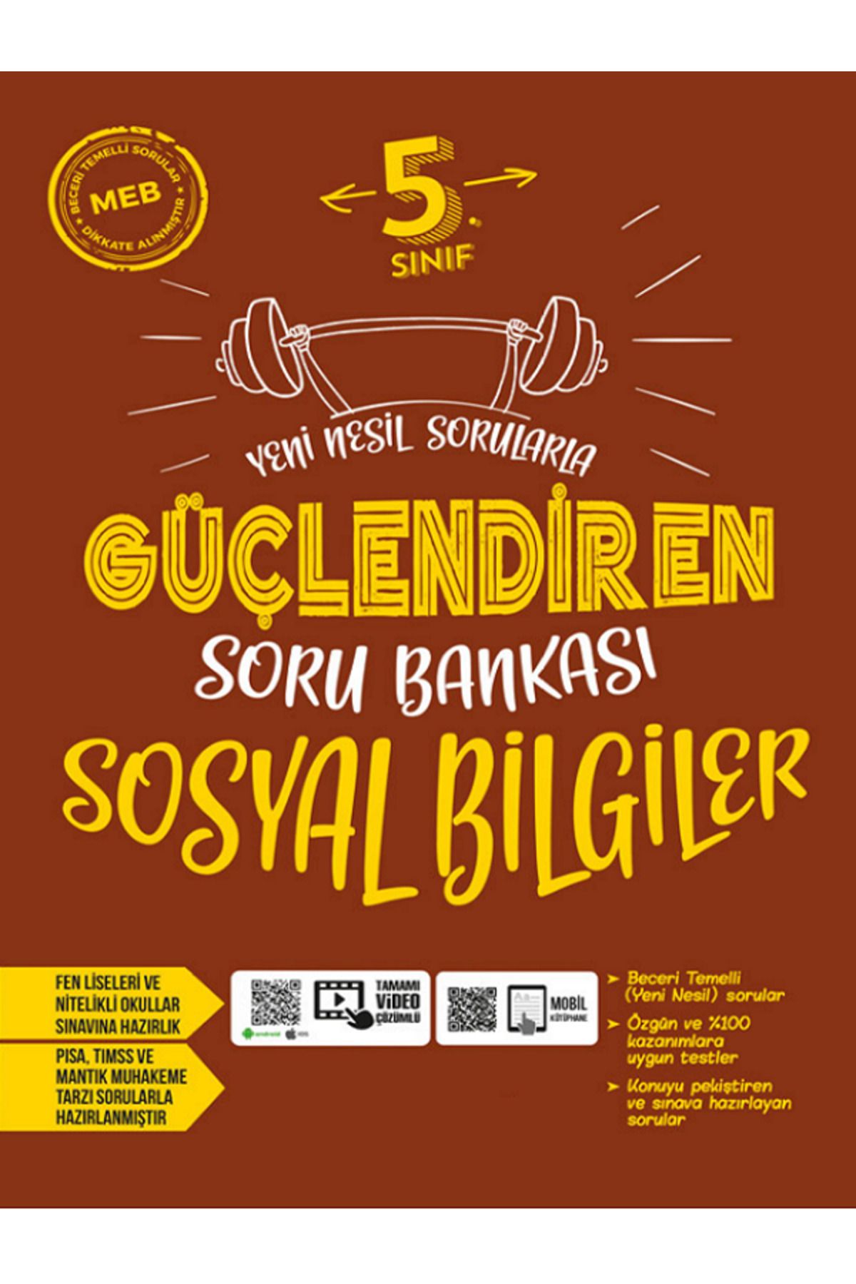 Efsane Yayınları 5.Sınıf Ankara Güçlendiren Sosyal Bilgiler Soru Bankası / Yeni Nesil / Video Çözümlü - YENİİ