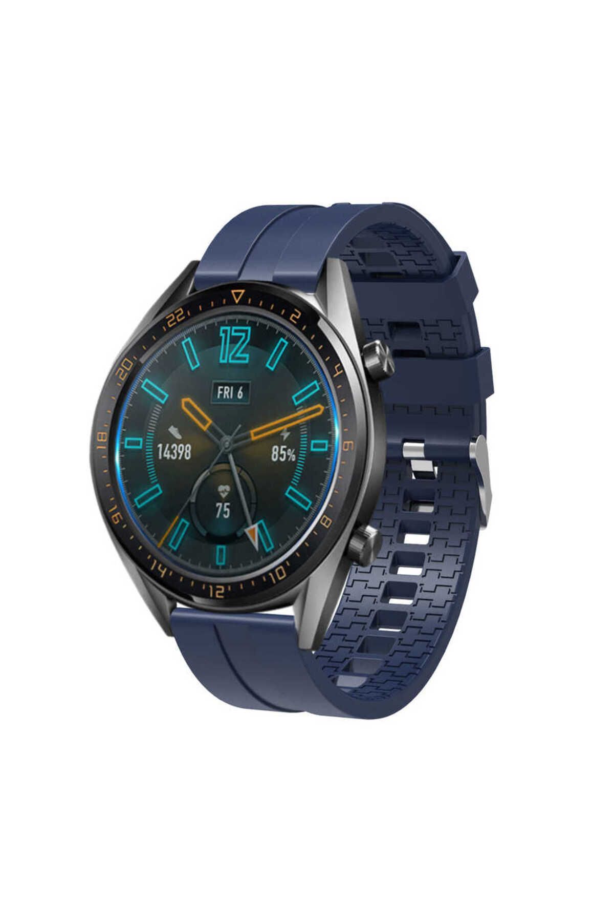 YTSGLOBAL Huawei Watch GT 3 46mm KRD-23 Uyumlu YTSG Kordon-Lacivert