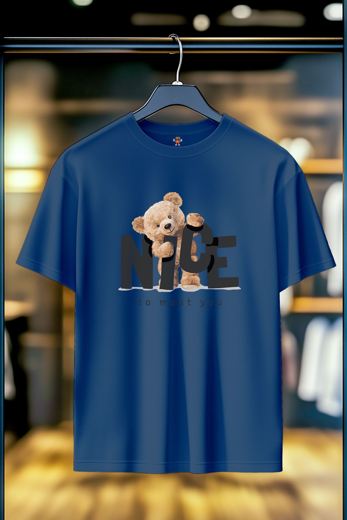 BookOrBook Nice to Meet U %100 Pamuk Premium Kalite T-Shirt