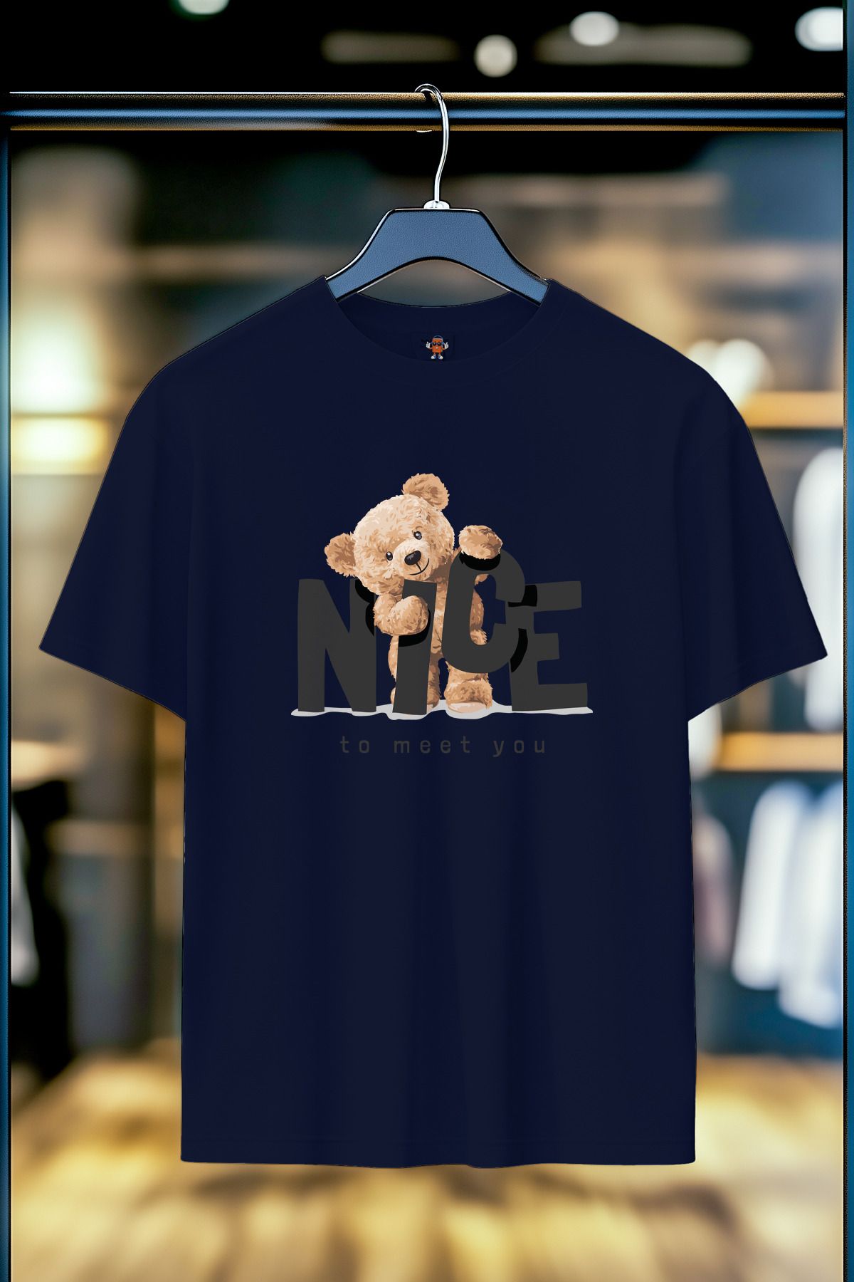 BookOrBook Nice to Meet U %100 Pamuk Premium Kalite T-Shirt
