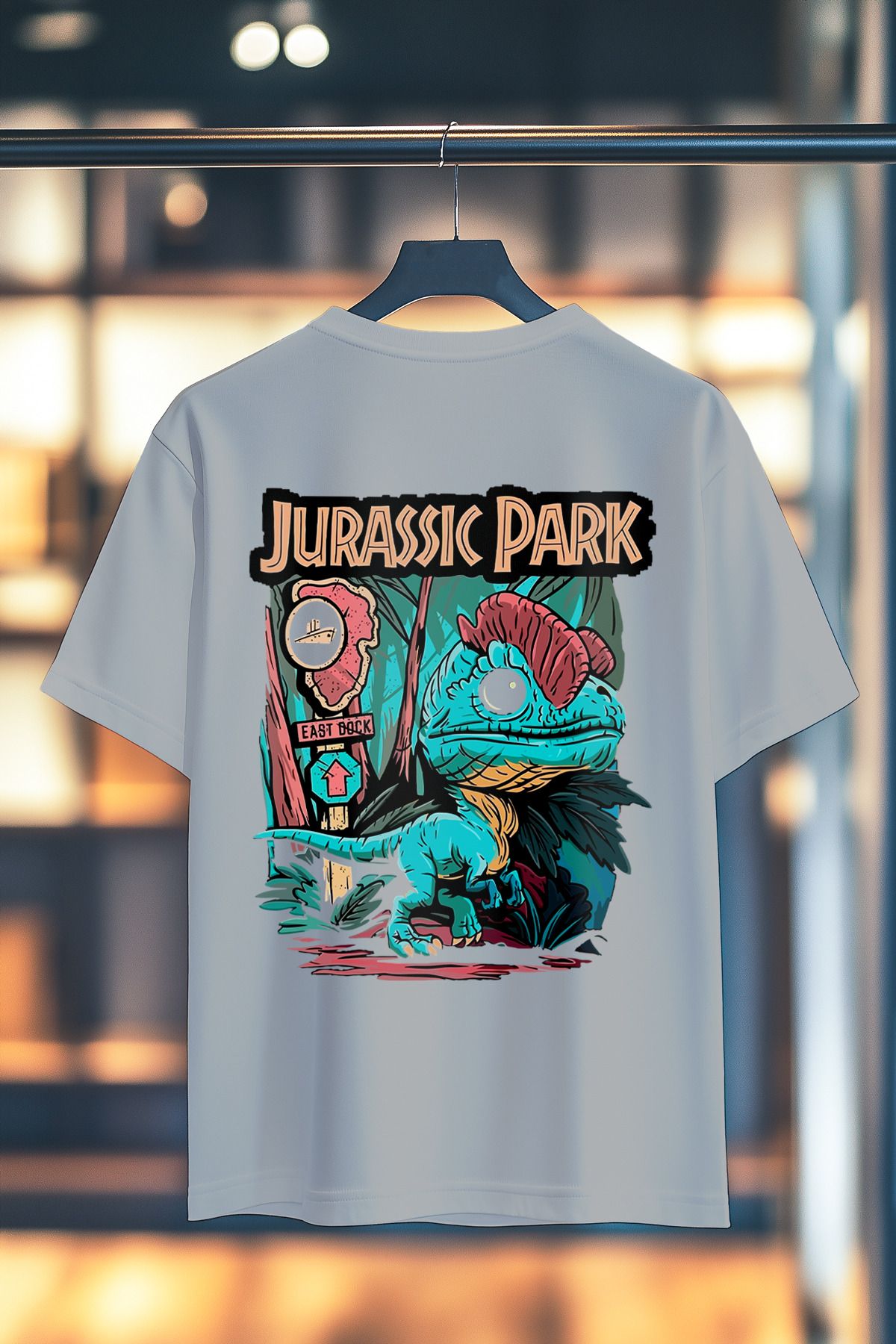 BookOrBook Jurassic Park Lost World Sırt Baskılı %100 Pamuk Premium T-Shirt