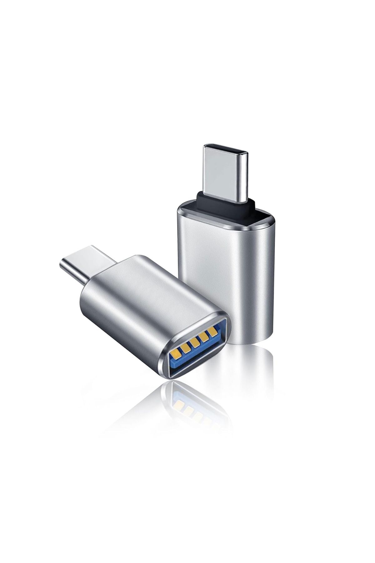 PSGT USB Type C-USB A Dişi 3.0 Adaptörü USB C Erkek-USB 3.0 Dişi, OTG Dönüştürücü Adaptörü (Gümüş)