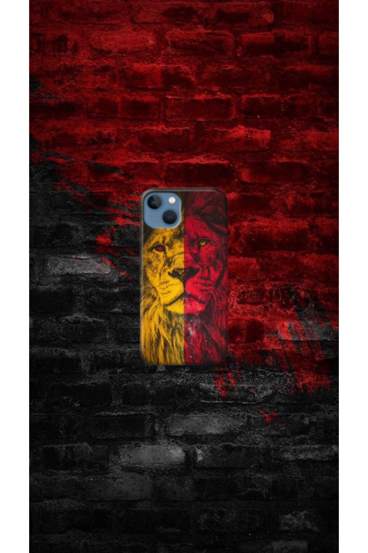 cover shopp Aslan Desenli Renkli Tasarımı-6 IP 15