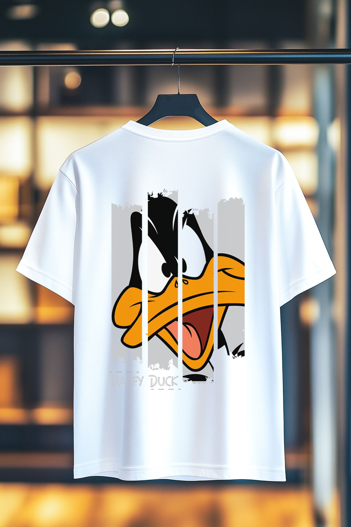 BookOrBook Ducktastic Split %100 Pamuk Premium Kalite Sırt Baskılı T-Shirt