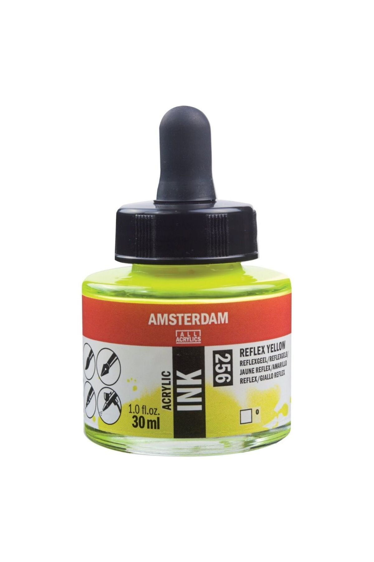 Amsterdam Sıvı Akrilik Mürekkep Boya 30ml 256 Reflex Yellow