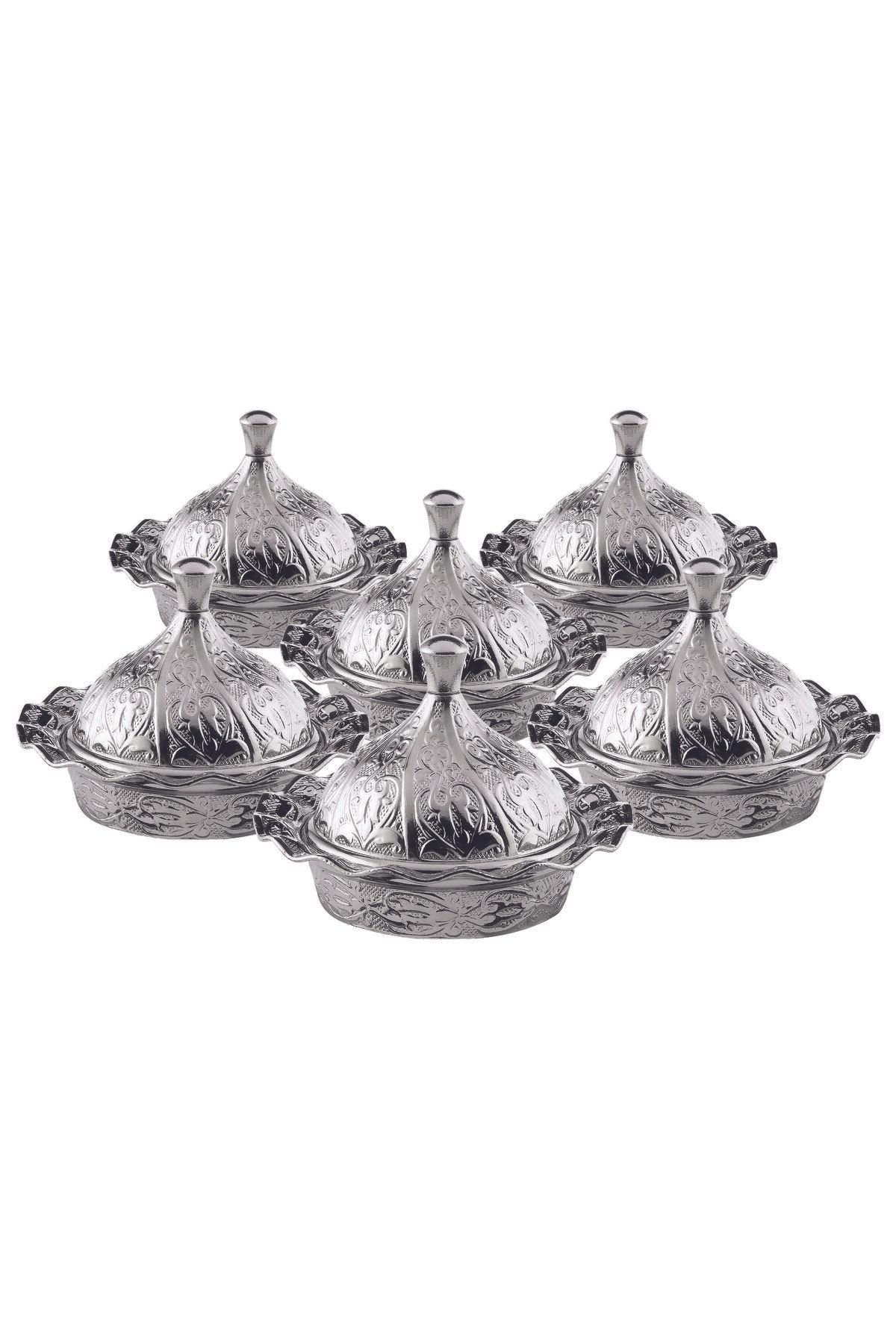 Sena 6 Adet Yuvarlak Metal Lokumluk (069-6)