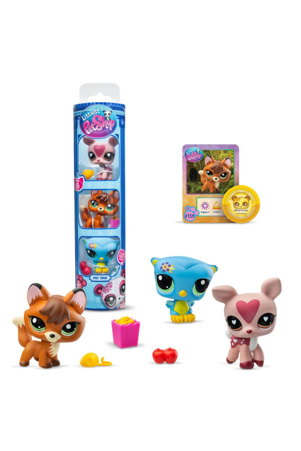 PREFTOYS Littlest Pet Shop- Pet Trio in Tube Series 3 ORİJİNAL BARKODLU