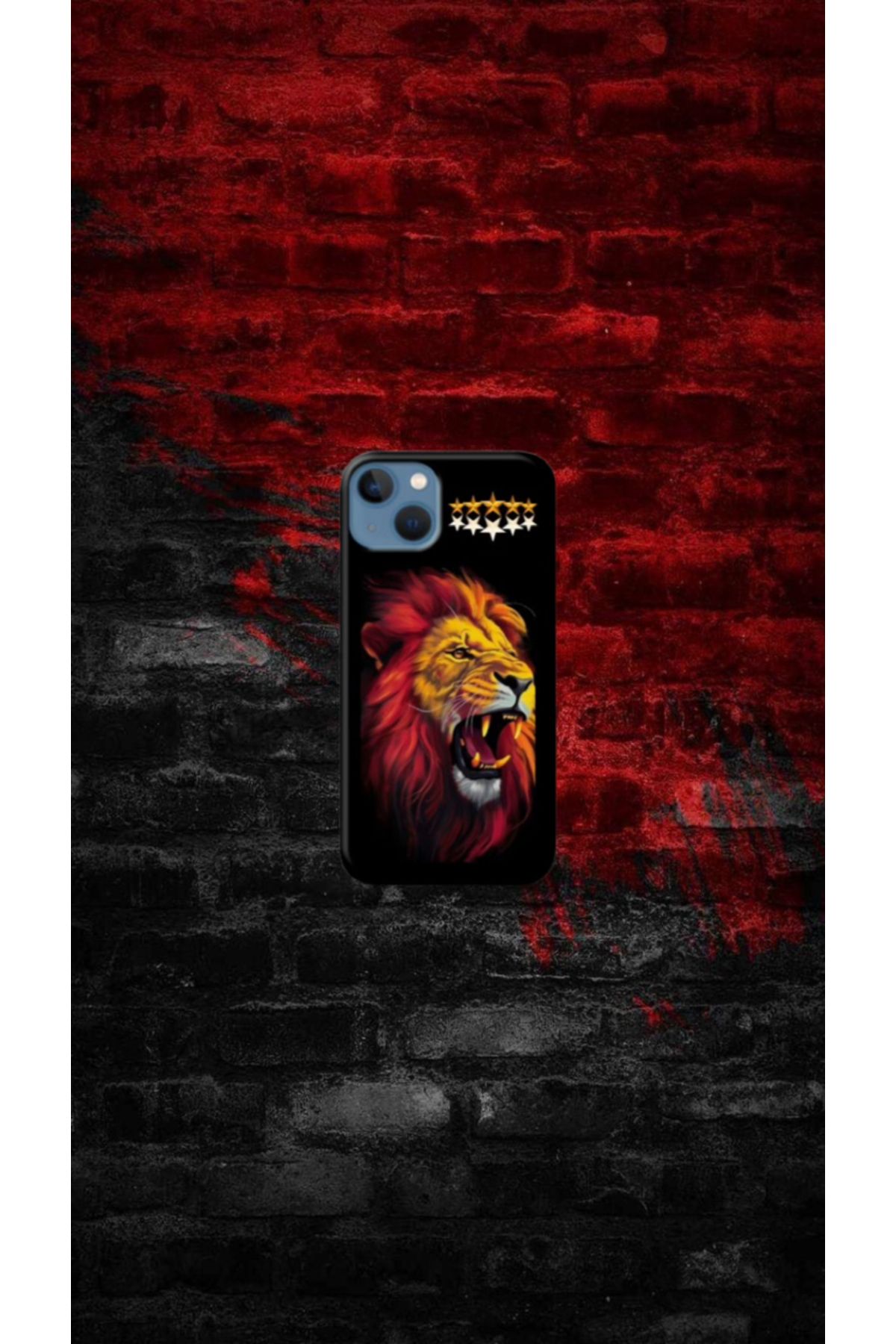 cover shopp Aslan Desenli Renkli Tasarımı-5 IP 15