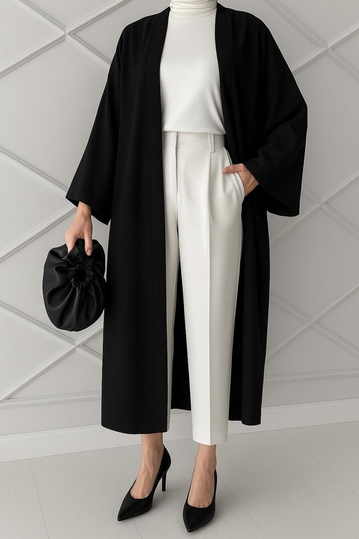 CNG MODA Aerobin Geniş Kollu Oversize Kimono