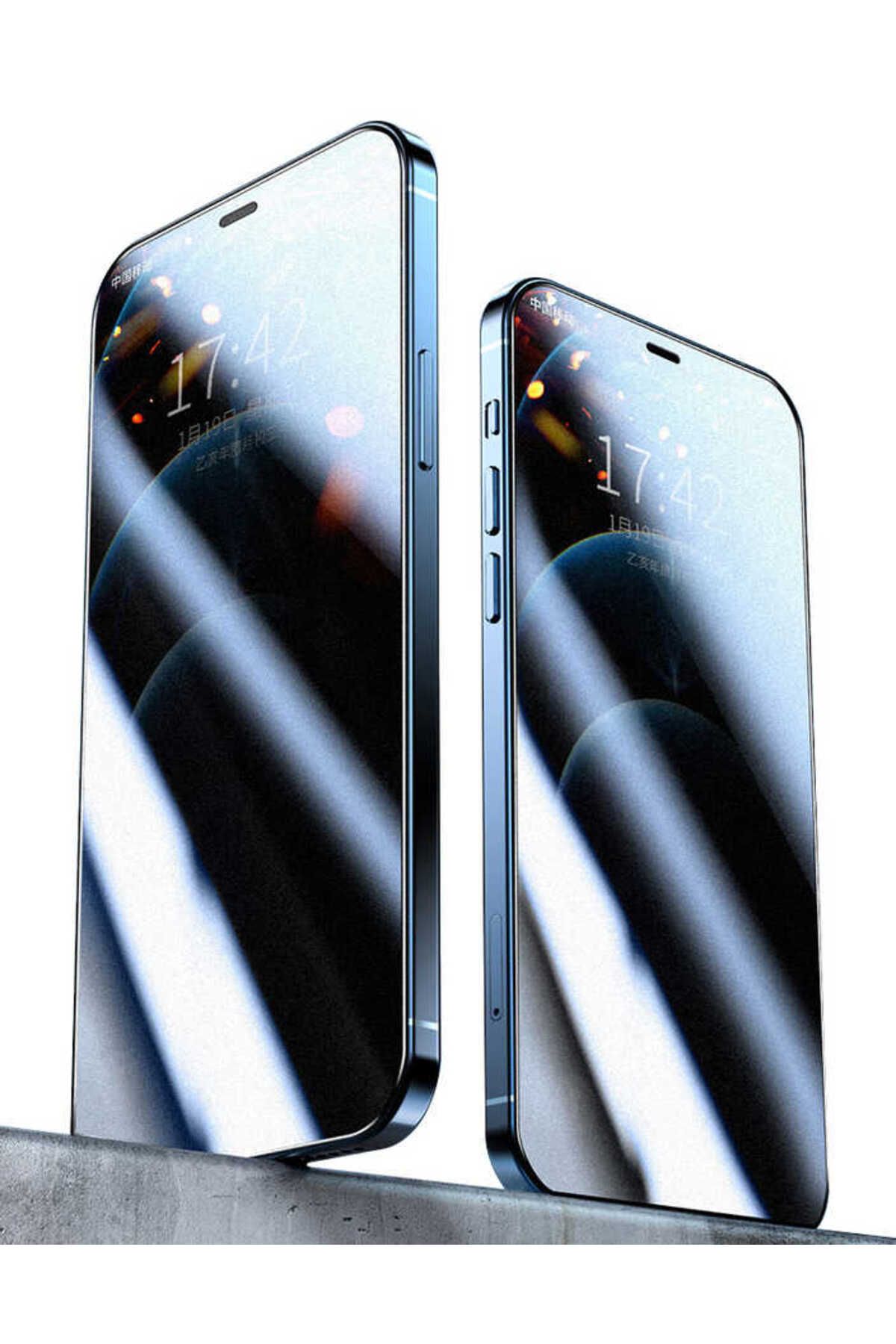 YTSGLOBAL iPhone 14 Plus Uyumlu YTSG Rika Premium Privacy Temperli Cam Ekran Koruyucu