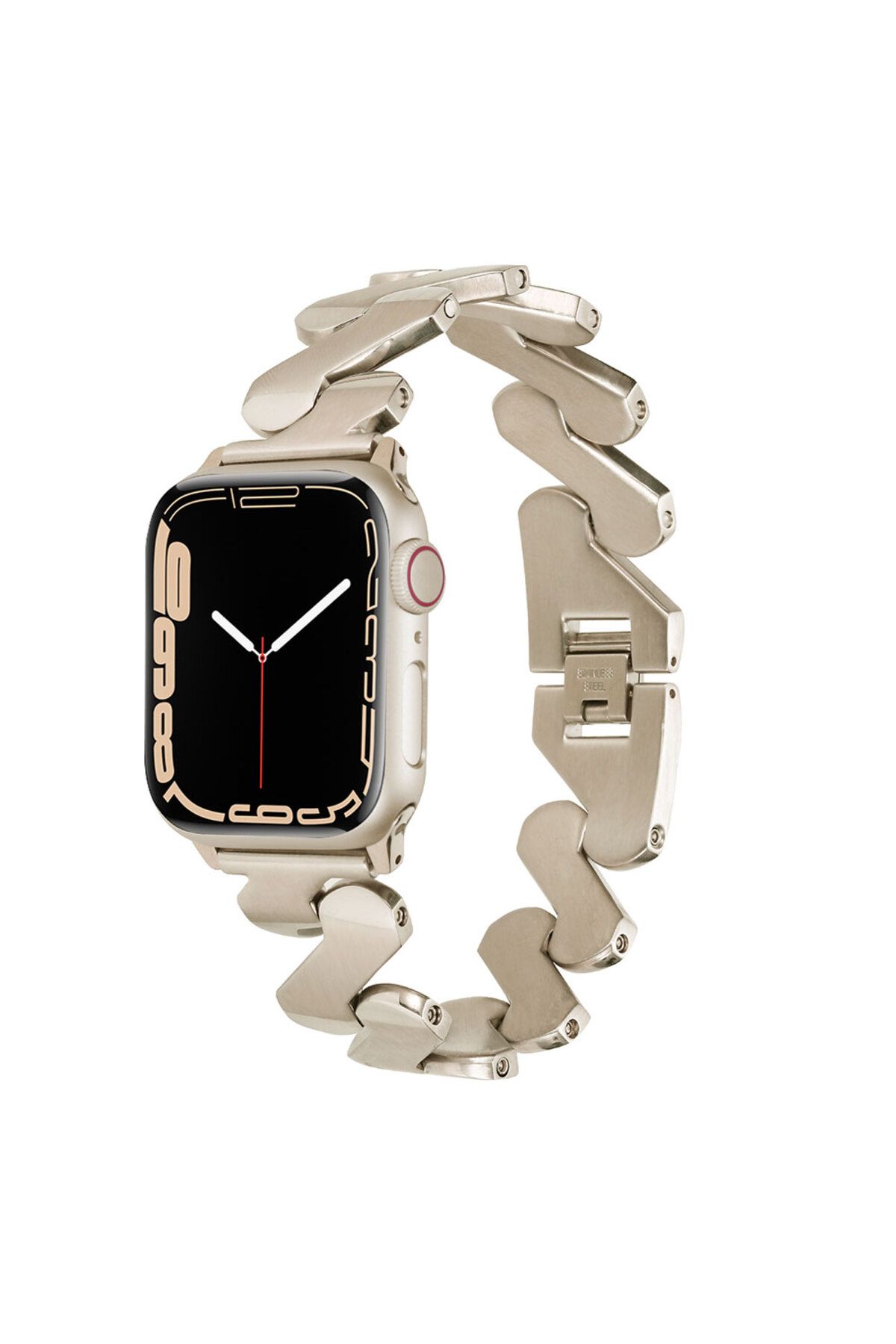 YTSGLOBAL Watch 42mm Kordon Uyumlu KRD-80 Metal Strap Kayış YTSG- Starlight
