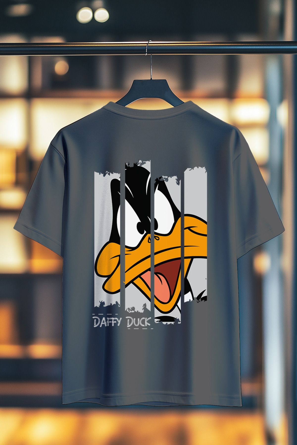 BookOrBook Ducktastic Split %100 Pamuk Premium Kalite Sırt Baskılı T-Shirt