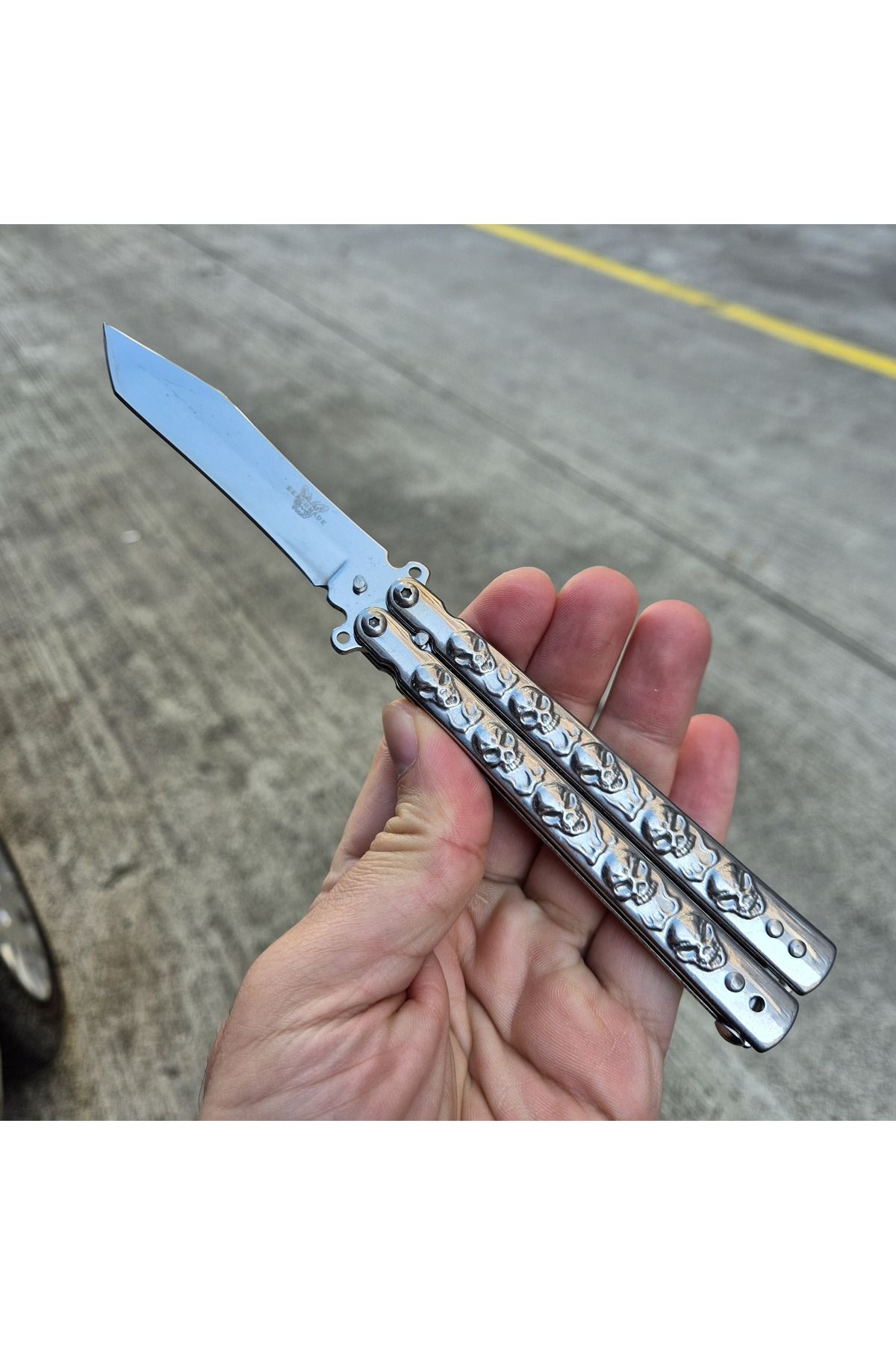 Katmer Gümüş renk Çelik Keleb3k 21 cm efsanevi