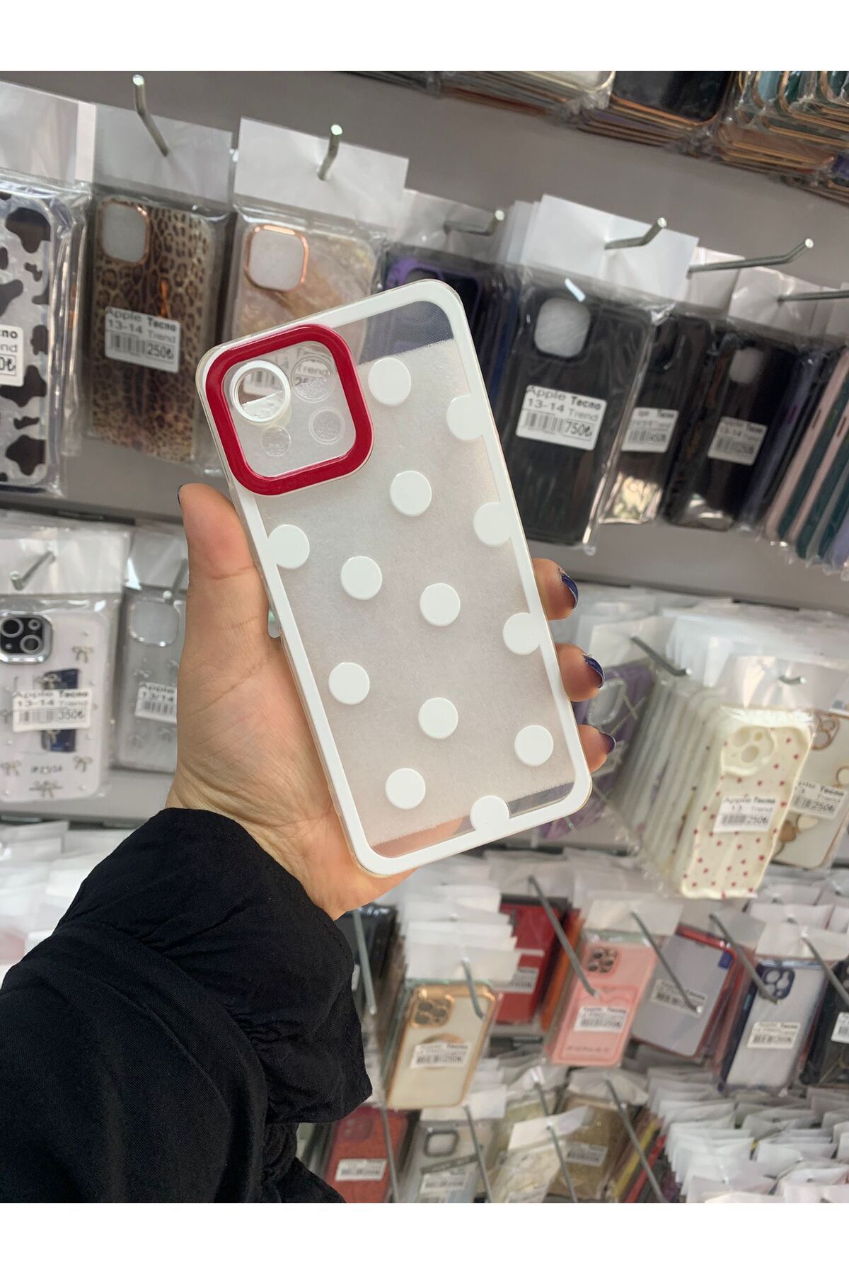 TECNOTREND Xiaomi Mi 11 Lite Kılıf Puantiyeli şeffaf silikon kılıf