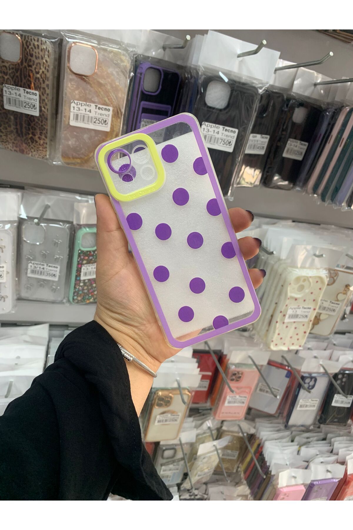 TECNOTREND Xiaomi Mi 11 Lite Kılıf Puantiyeli şeffaf silikon kılıf