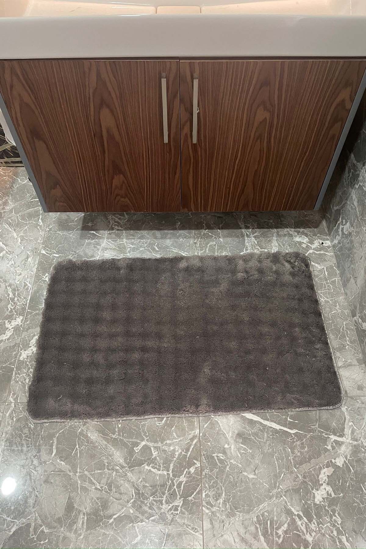 tropikal home-Μοντέρνο Bubble Washable Αντιολισθητικό Μοκέτα Μπάνιου Σετ Τουαλέτας 2 τεμαχίων 60x100 και 50x60 5