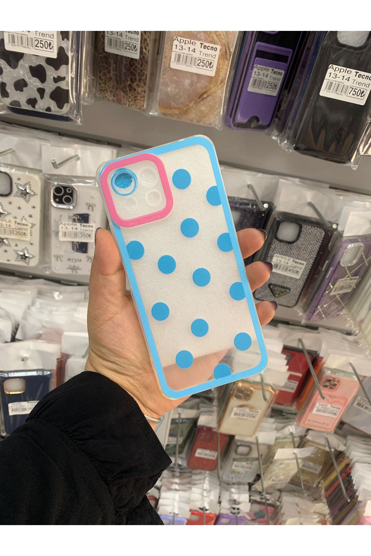 TECNOTREND Xiaomi Mi 11 Lite Kılıf Puantiyeli şeffaf silikon kılıf