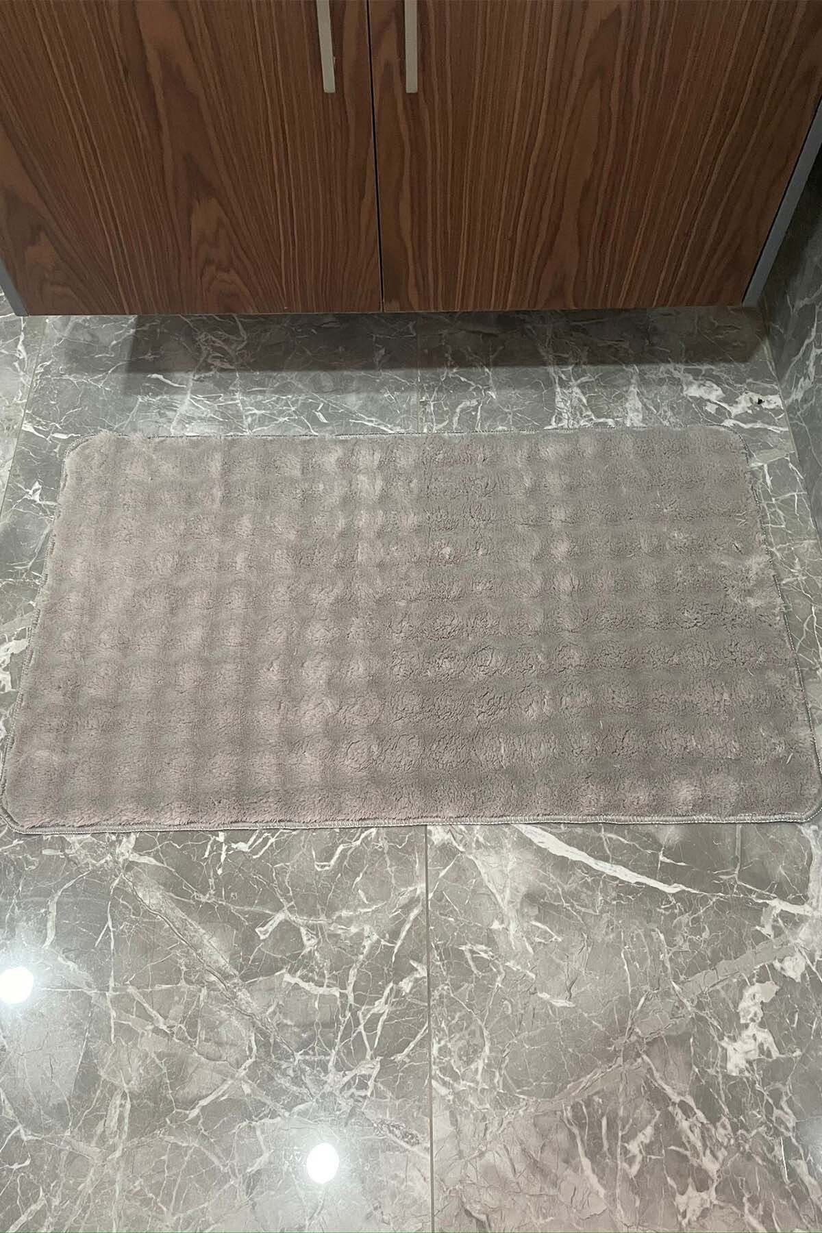 tropikal home-Μοντέρνο Bubble Washable Αντιολισθητικό Μοκέτα Μπάνιου Σετ Τουαλέτας 2 τεμαχίων 60x100 και 50x60 5