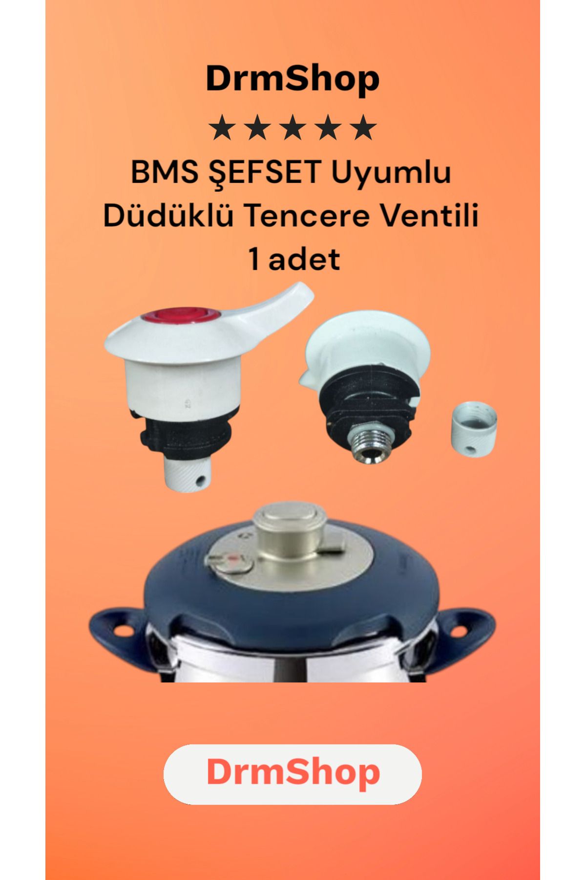 shopdrm BMS Şef set Düdüklü Tencere Ventili 1 Adet