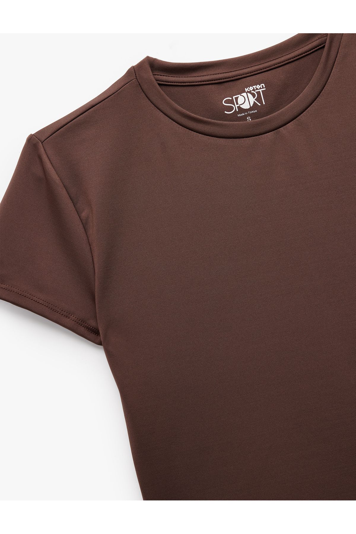 Koton-Short Sleeve Crew Neck Slim Fit Sports T-Shirt 5