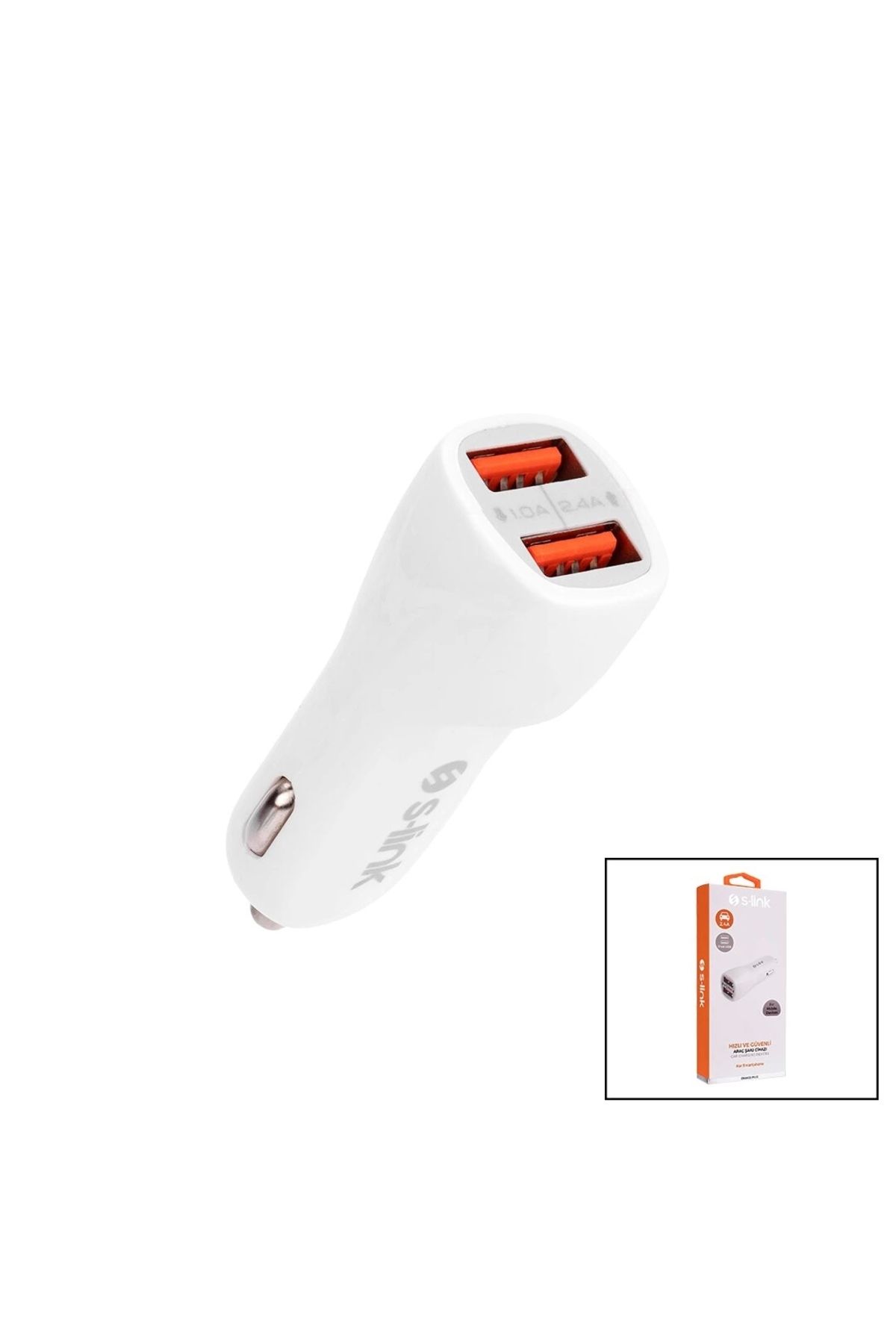 İnnMerry S-LİNK IP-805 DUAL USB 2XUSB OTO - ARAÇ ÇAKMAKLIK ŞARJ BAŞLIK 2.4 A (5047)