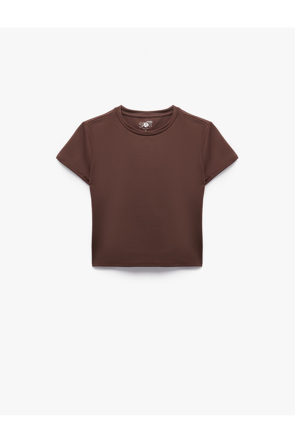 Koton-Short Sleeve Crew Neck Slim Fit Sports T-Shirt 3